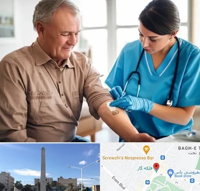 تزریقات و پانسمان در فلکه گاز شیراز 