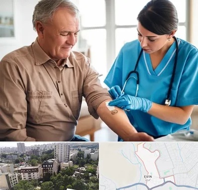 تزریقات و پانسمان در اوین 