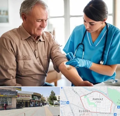 تزریقات و پانسمان در پرواز تبریز 