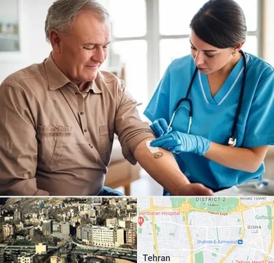 تزریقات و پانسمان در مرزداران 