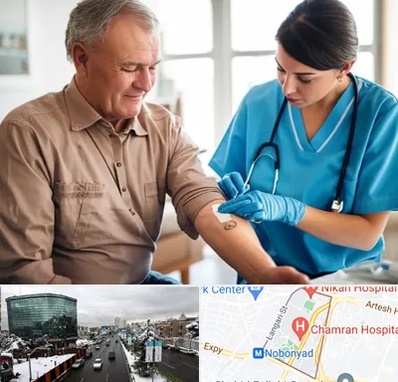 تزریقات و پانسمان در اقدسیه 