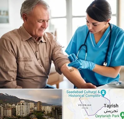 تزریقات و پانسمان در زعفرانیه 