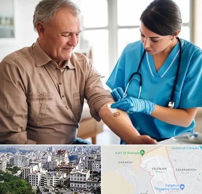 تزریقات و پانسمان در ولنجک 