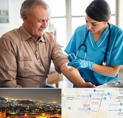 تزریقات و پانسمان در مارلیک کرج 