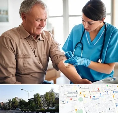 تزریقات و پانسمان در میدان کاج 