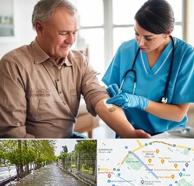 تزریقات و پانسمان در خیابان ارم شیراز 