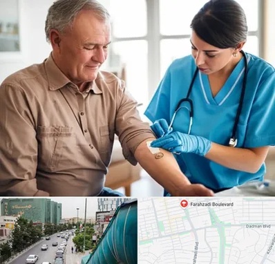 تزریقات و پانسمان در بلوار فرحزادی