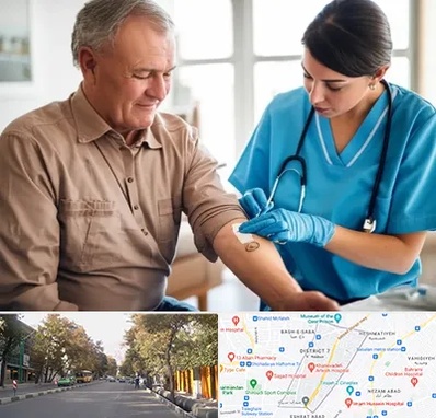 تزریقات و پانسمان در شریعتی 