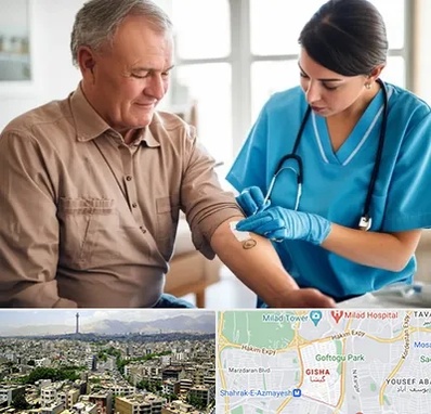 تزریقات و پانسمان در گیشا 