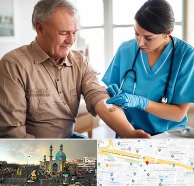 تزریقات و پانسمان در رسالت 