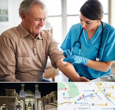 تزریقات و پانسمان در زرگری شیراز 