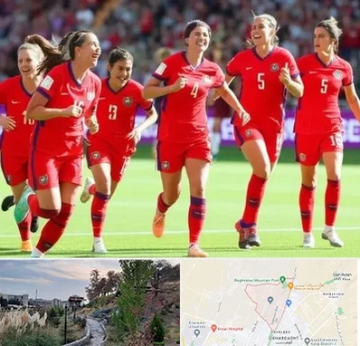 باشگاه فوتبال بانوان در باغستان کرج 