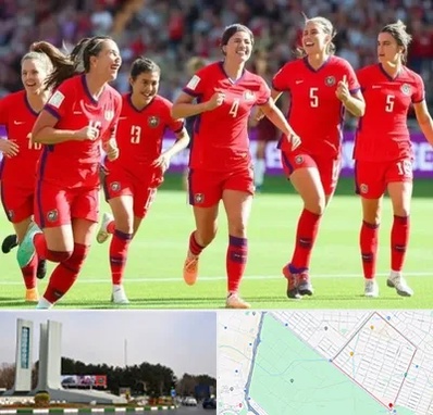 باشگاه فوتبال بانوان در بلوار فلسیطین مشهد 