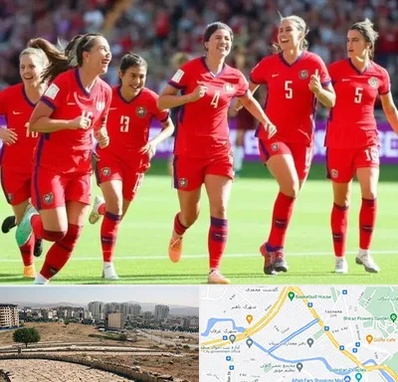 باشگاه فوتبال بانوان در کوی وحدت شیراز 