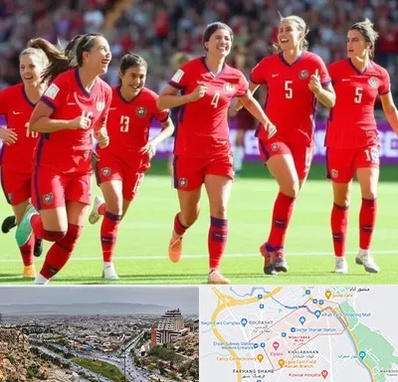 باشگاه فوتبال بانوان در معالی آباد شیراز 