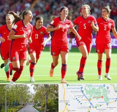 باشگاه فوتبال بانوان در قدوسی غربی شیراز 