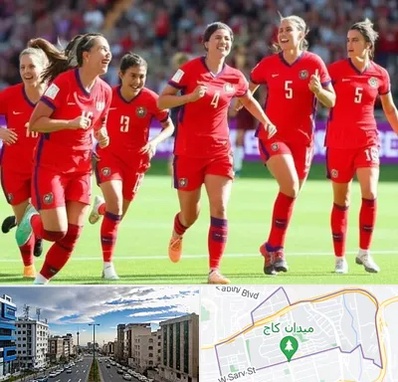 باشگاه فوتبال بانوان در سعادت آباد 