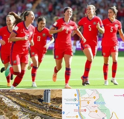 باشگاه فوتبال بانوان در خیابان نیایش شیراز 