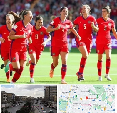 باشگاه فوتبال بانوان در بلوار فردوسی مشهد 