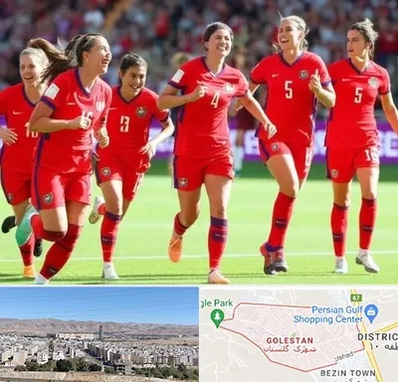 باشگاه فوتبال بانوان در شهرک گلستان شیراز 