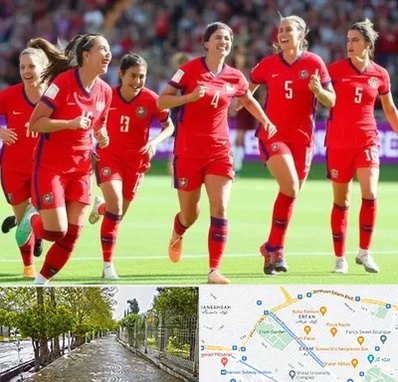 باشگاه فوتبال بانوان در خیابان ارم شیراز 