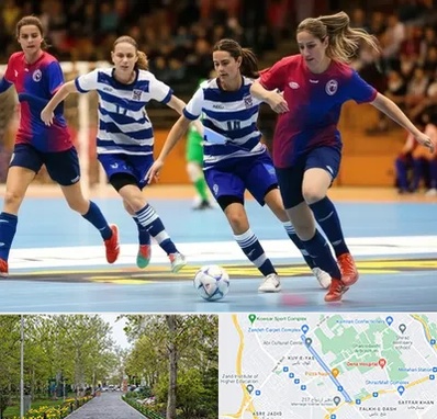 باشگاه فوتسال بانوان در قدوسی غربی شیراز 