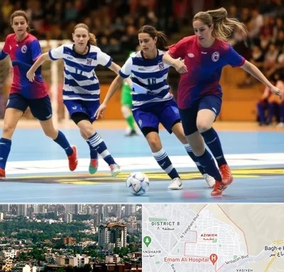 باشگاه فوتسال بانوان در عظیمیه کرج 