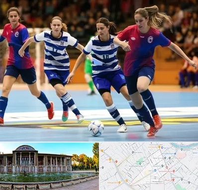 باشگاه فوتسال بانوان در عفیف آباد شیراز 