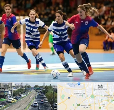 باشگاه فوتسال بانوان در جنوب تهران 