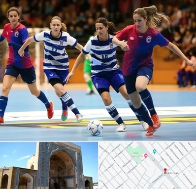 باشگاه فوتسال بانوان در مصلی مشهد 