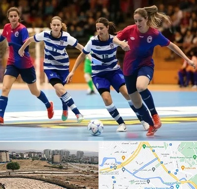 باشگاه فوتسال بانوان در کوی وحدت شیراز 