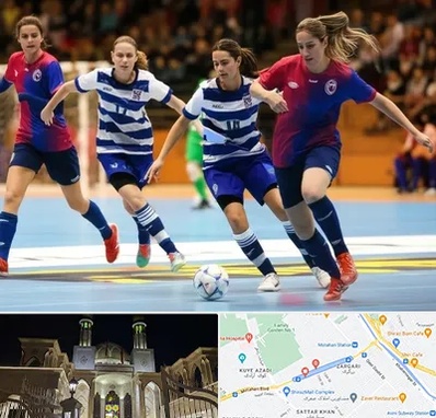 باشگاه فوتسال بانوان در زرگری شیراز 