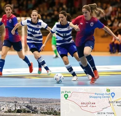باشگاه فوتسال بانوان در شهرک گلستان شیراز 