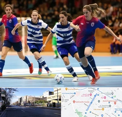 باشگاه فوتسال بانوان در خیابان ملاصدرا شیراز 