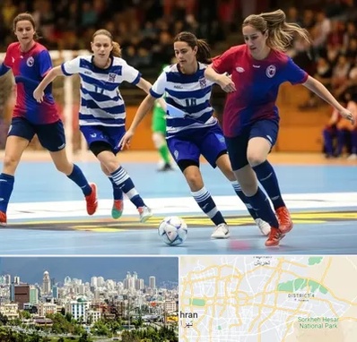 باشگاه فوتسال بانوان در شرق تهران 