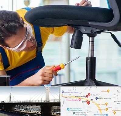 تعمیر صندلی اداری در پارک وی