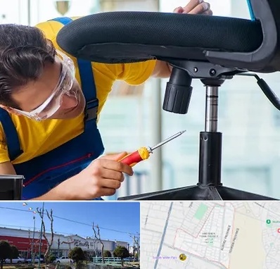 تعمیر صندلی اداری در فاز دو اندیشه