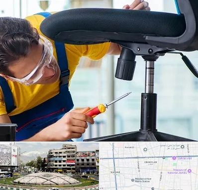 تعمیر صندلی اداری در مرکز تهران