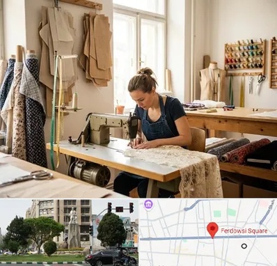 خیاطی در میدان فردوسی تهران