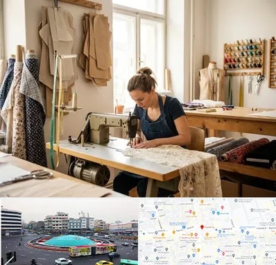 خیاطی در میدان انقلاب