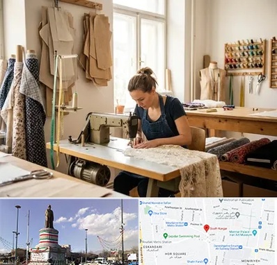 خیاطی در کارگر جنوبی