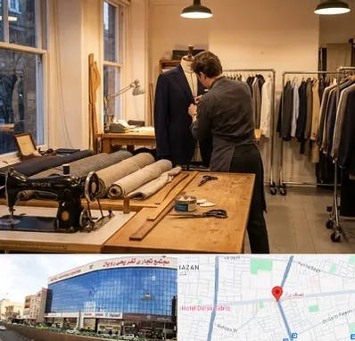 خیاط کت و شلوار در نصف راه تبریز