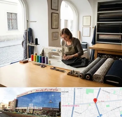 کارگاه خیاطی در نصف راه تبریز