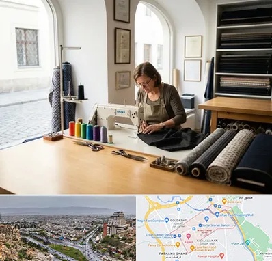 کارگاه خیاطی در معالی آباد شیراز