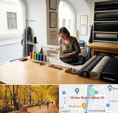 کارگاه خیاطی در چهارباغ اصفهان
