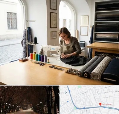 کارگاه خیاطی در ابوریحان تبریز