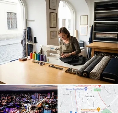 کارگاه خیاطی در گلسار رشت 