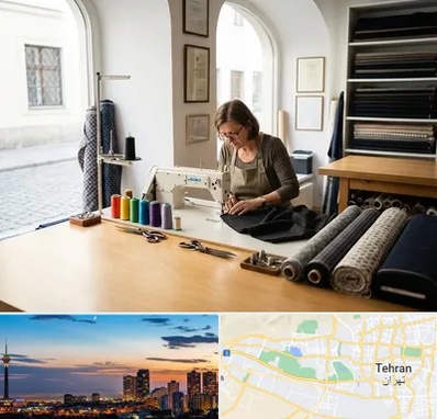 کارگاه خیاطی در غرب تهران 