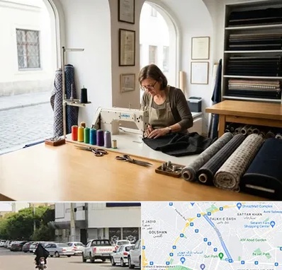 کارگاه خیاطی در قدوسی شرقی شیراز