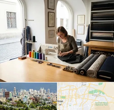 کارگاه خیاطی در شرق تهران 